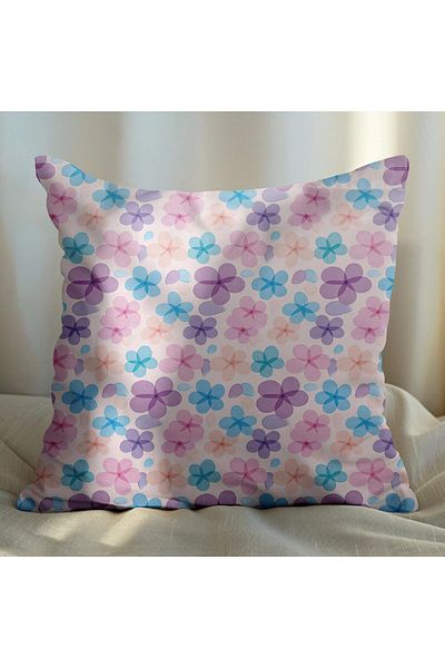 EJOYA 45cm Floral Design 4-piece Pillow and Throw Pillow Set - 113804