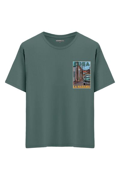 Mounte Bianca Unisex Kuba - Oversize kroj T-shirt