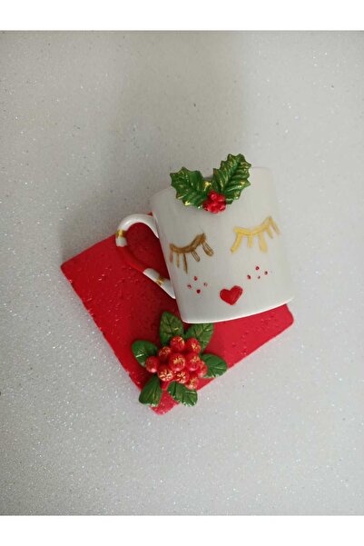 Süs Dükkanı Yılbaşı kokina çiçeği temalı kırmızı hediyelik sunumluk dekoratif...