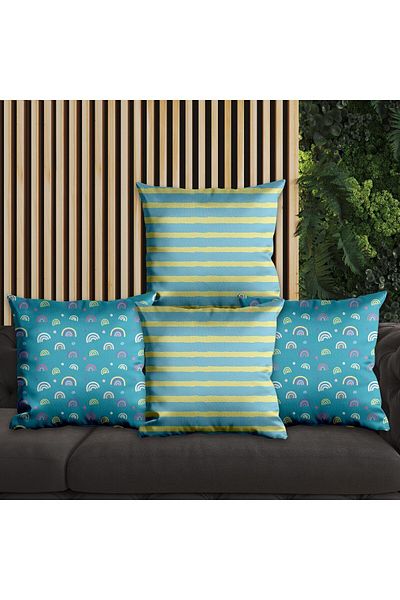 EJOYA Linear Design 4pcs Pillow In Pillow And Cushion Cover 45cm 113680
