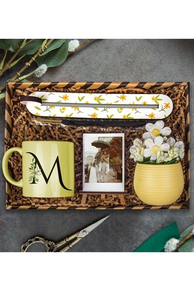 EJOYA Kişiye Özel Kupa & Sarı Papatyalar & Tütsü Takımı & Fotoğraflık Hediye ...