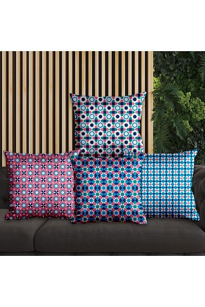 EJOYA Mandala Designed Set of 4 Traditional Pillows - 45cm 113798