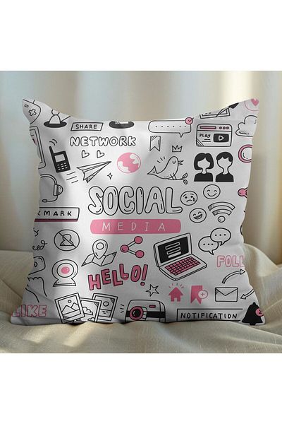 EJOYA Digital World Designed Pillow Set of 2 - 45cm 113524