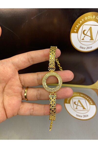 ATALAY GOLD İMİTASYON 22 Ayar Altın Kaplama Içi Boş Çeyreklik Kelepçe