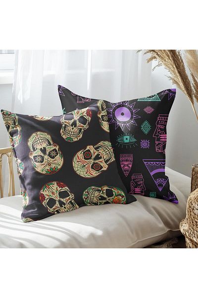 EJOYA Set de 2 perne cu design craniu cu lățime de 45 cm - 113573