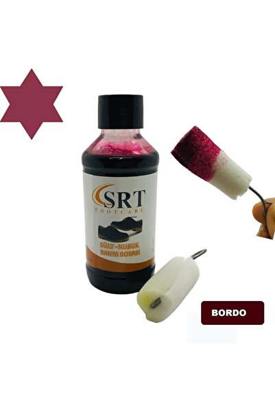 srtfootcare Süet Nubuk Likit Ayakkabı Bakım Boyası 110 Gr Bordo