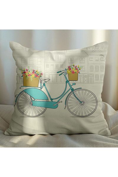 EJOYA Lemon Patterned 2-piece Pillow Set - 45cm Inside and Throw Pillow Case 113537