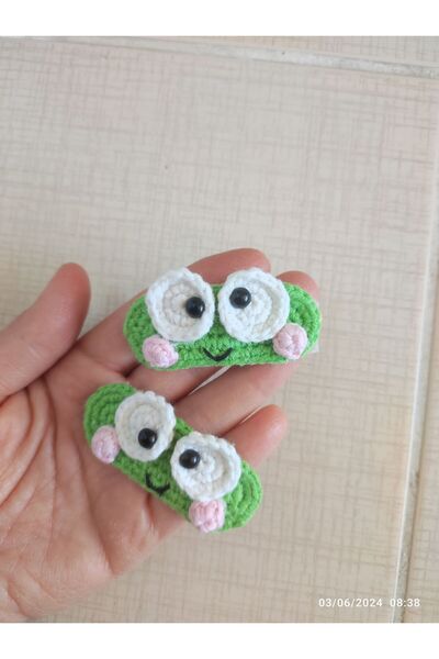 ELMASINEMEĞİ Amigurumi Toka Örgü Toka En Güzel Hediye Toka
