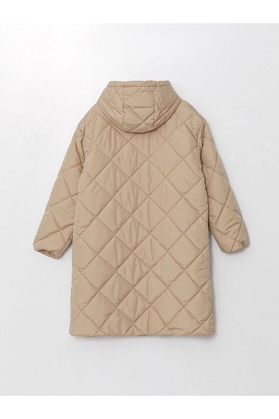 LC Waikiki Gesteppter Puffermantel für Damen mit Kapuze