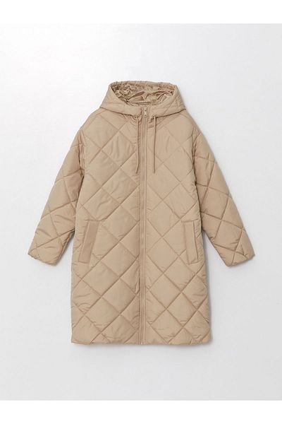 LC Waikiki Gesteppter Puffermantel für Damen mit Kapuze