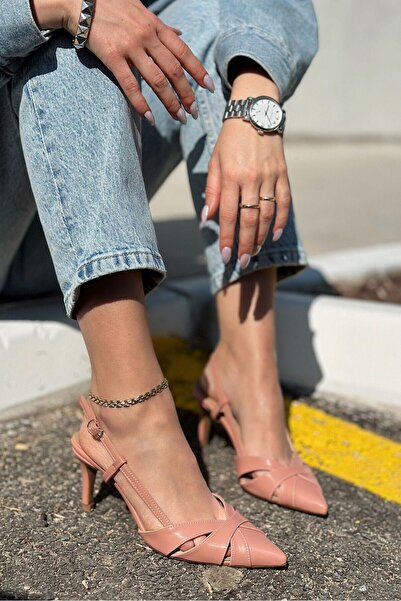 I Love Shoes Peraps Ματ Δερμάτινη Πούδρα Στιλέτο με Ψηλά Τακούνια