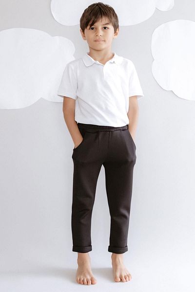 C&City Boy's Double Leg Sweatpants 872 Black