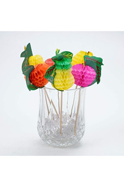 adin tasarım Bambu Kürdan Meyveli 50 Adet 12 Cm Muffin Cupcake Pasta Süsü Kok...