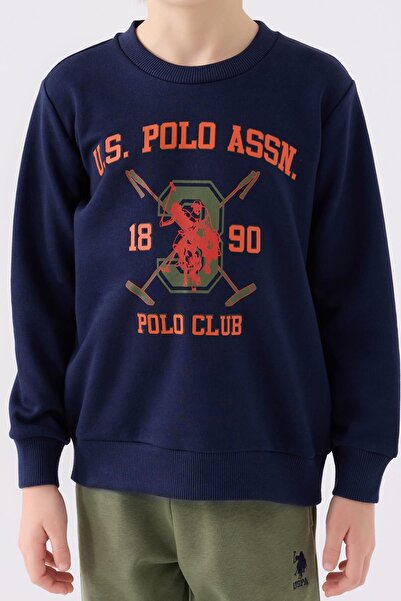 U.S. Polo Assn. U.S. Polo Assn. 3 İplik Şardonlu Erkek Çocuk Pijama Takım