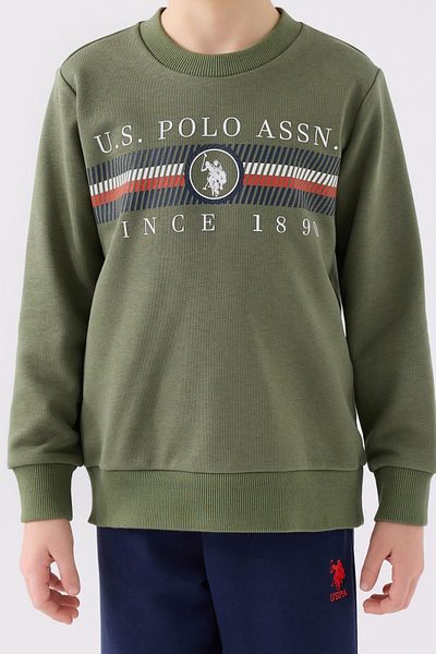 U.S. Polo Assn. Băieți, licențiat, USPA, 3 fire, raster, set de trening de iarnă (Colecție nouă 2024-2025)