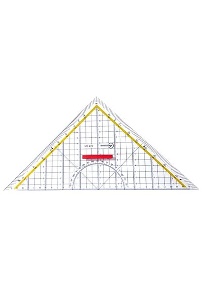 ARRİVERE Geometric Patterned 16cm Miter Ruler - Angled Design