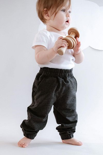 C&City Girl's Elastic Leg Sweatpants 760 Anthracite
