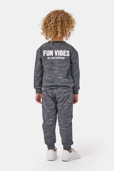 Minipodyum Boy's Tracksuit Set - 2 Thread, Cotton, Printed