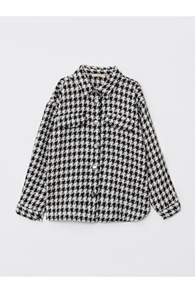 LC Waikiki Cămașă pentru fetiță în carouri cu mânecă lungă