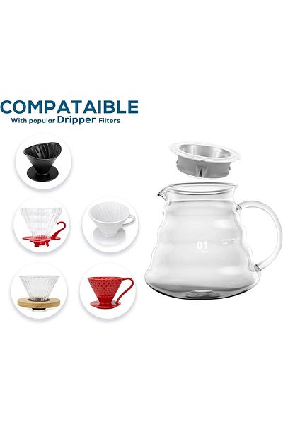 MIBRU Coffee pot glass server 350ml 01