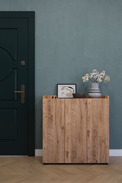 IRMAK DÜNYASI Çok amaçlı Dolap Ayakkaılık Dolabı,3 Kapaklı  Kiler dolabı