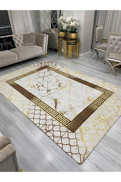 ALLGELSİN 12m2 Large size striped Carpet Cover - 300x400cm, WashaBle, Twelve ...