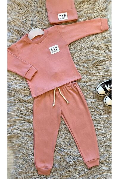 enes baby طقم بيريه مضلع مكون من 3 قطع