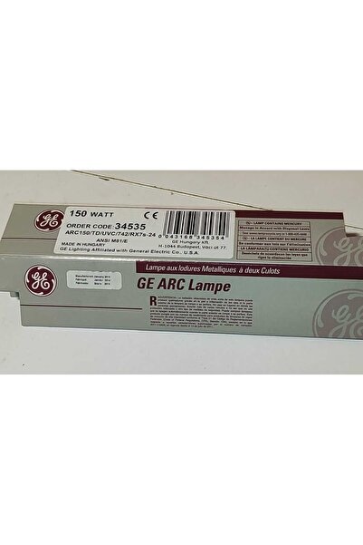 GENERAL 150 WATT METAL HALİDE AMPUL ARC150/TD/UVC/742/RX7s-24