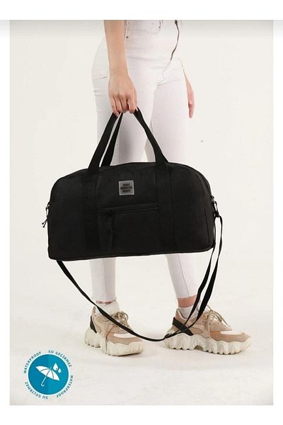 Serena Unisex Black Sports Bag - Travel Bag