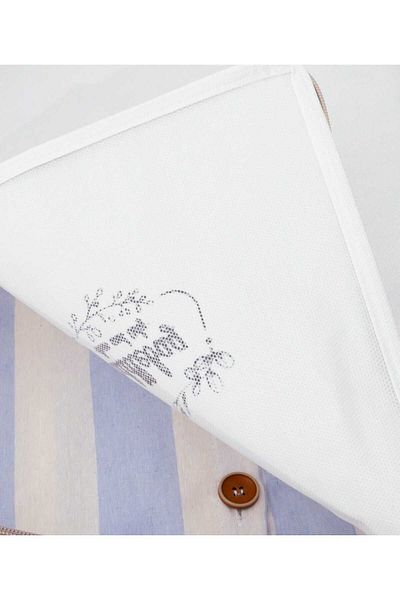 Textile sweet Πακέτο με 5 μεσαίου μεγέθους πουλόβερ γκρι ριγέ οργάνωσης κάτω μέρους 52x28x21
