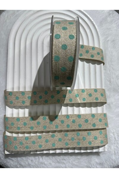 kalben accessories شريط منقط مطبوع 2.5 سم - شريط ملون من Grosgrain، طول 5 متر