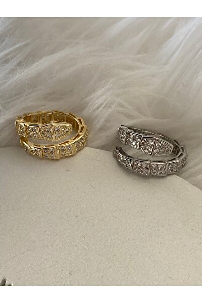 vi store vi jewelry Bvlgri Serpenti Altın Kaplama Yüzük