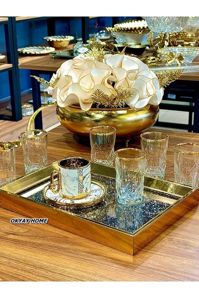 Paşabahçe Lava - Lal Special Cut Mouth Real STAR Presentation Holder, Gift, Dowry Holder