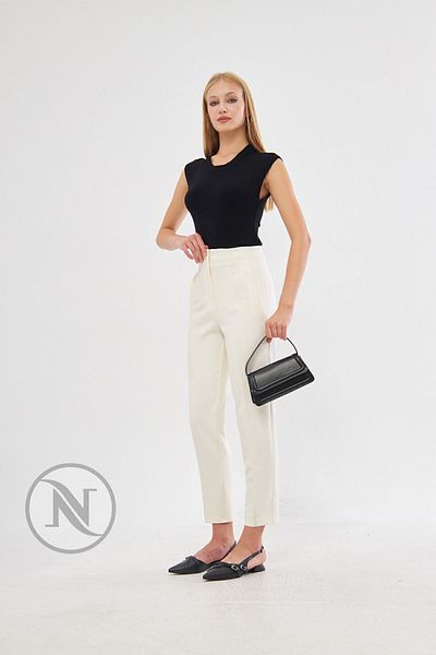 KAROL Cartoon Pant with High Waist Flat