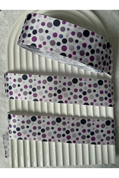 kalben accessories شريط مطبوع منقط ملون - 4 سم و4.5 متر