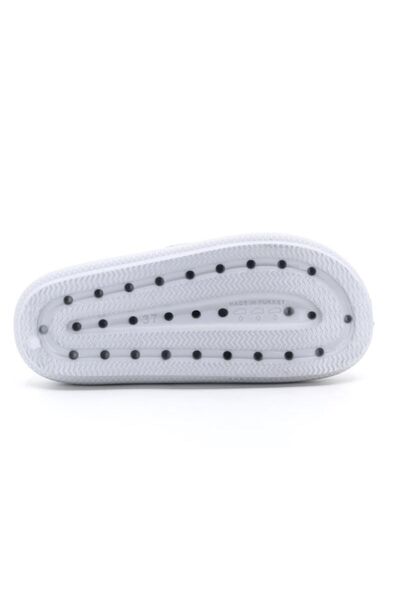 Sonimix Fluffy Plaj Havuz Bahçe Deniz Yazlık Yumuşak Kalın Tabanlı Çift Bant Unisex Günlük Terlik