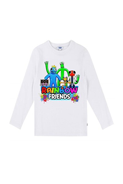 TakeTshirt Tricou cu mânecă lungă pentru copii Rainbow Friends - Decupaj unisex