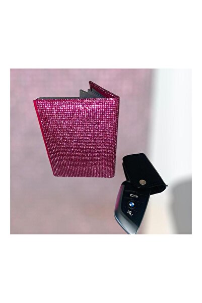 Arabasına Aşıklar Kulubü حافظة رخصة من الحجر الوردي