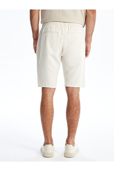 LC Waikiki Standardní pánské šortky ze směsi lnu