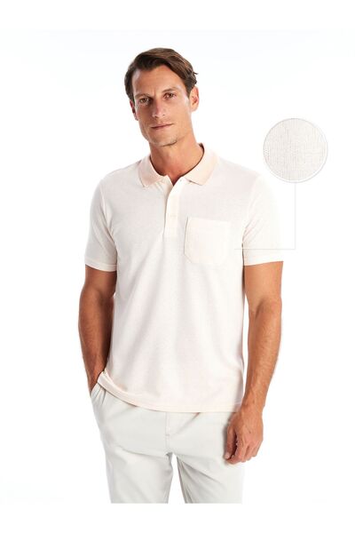 LC Waikiki Tricou polo cu mânecă scurtă texturată pentru bărbați