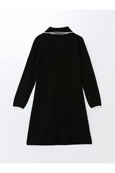 LC Waikiki Strickkleid für Damen mit Polokragen