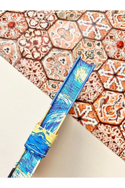 Nova Crafts Van Gogh Starry Night Agenda - Timeless and Undated Agenda, Stylish Daily Notebook