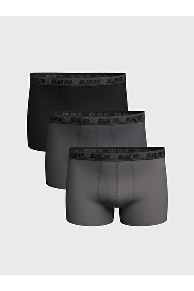 LC Waikiki Szabványos formájú pamut rugalmas férfi boxer 3 db