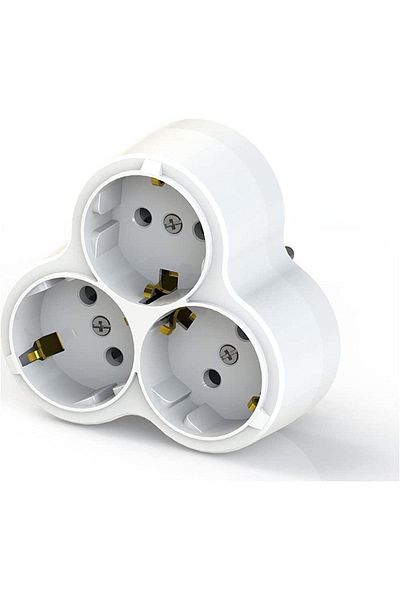 ozaslan 3-Piece Grounded Daisy Golyat Triple Socket Multiplexer