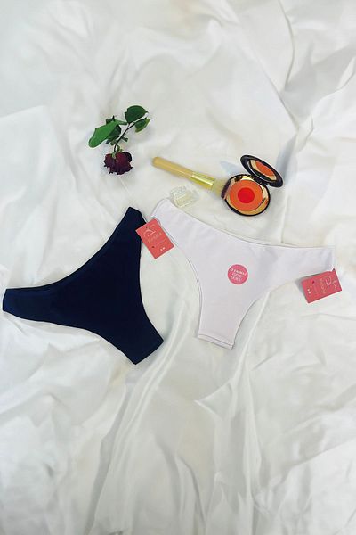 Rintalia Cotton Basic Women's Brazilian Panties Set of 2