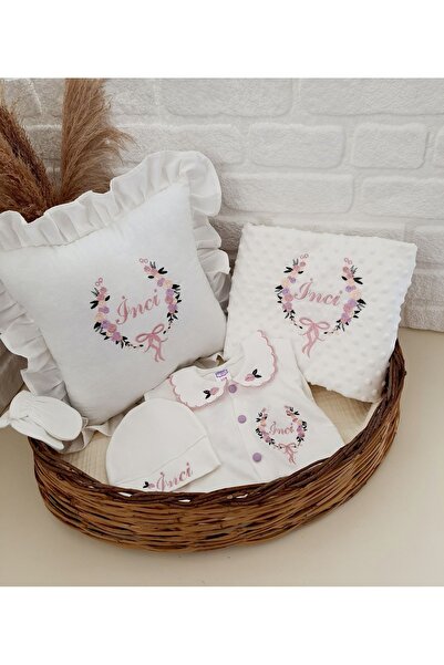 Nakisatolyemiz İsimli Nakış işleme Tulum Battaniye Takı yastığı  seti (Yastık...