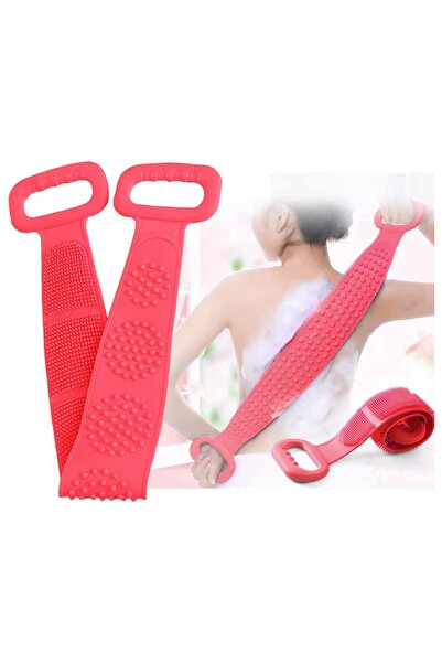 obrigado فرشاة حمام سيليكون مزدوجة الجوانب - منشفة تنظيف لتقشير الجسم