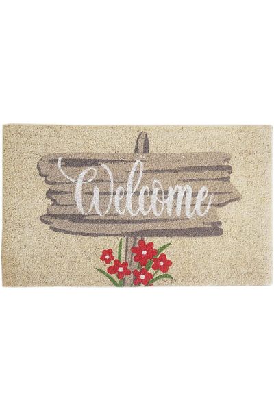 ORCHID WELCOME BLEACH PRINTED COIR DOORMAT 45X75 CM