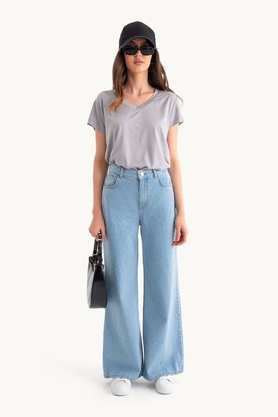 Hiccup Pantaloni de jeans cu talie înaltă, cu picioare super late