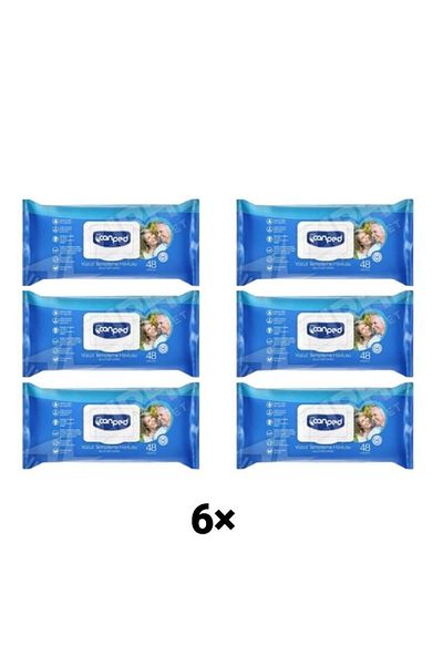 Canped Body Cleansing Towel 6 Pieces 288 Sheets